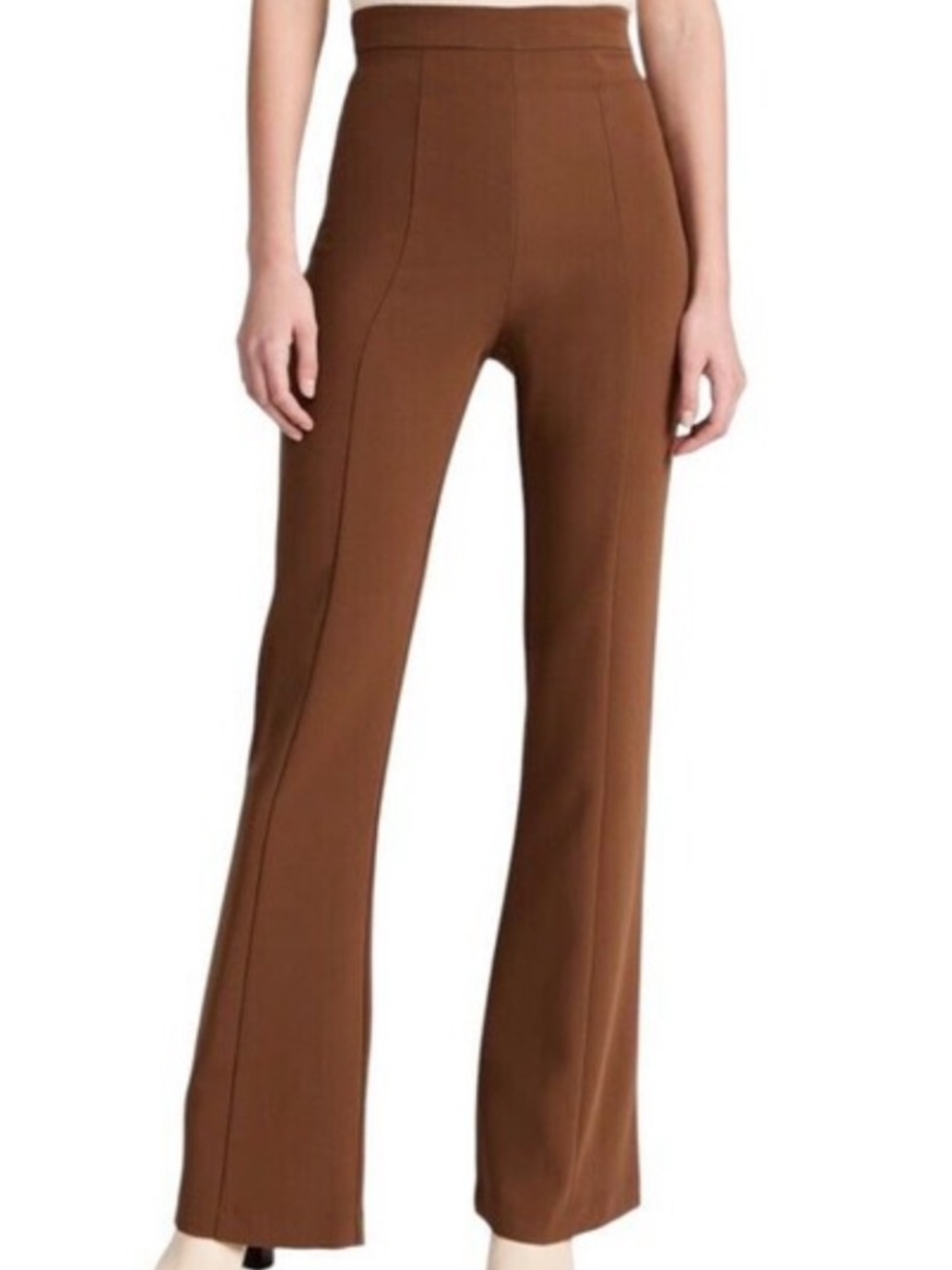 NWT Black Halo Isabella Pants Size 4 Brown High Rise Wide Leg $298